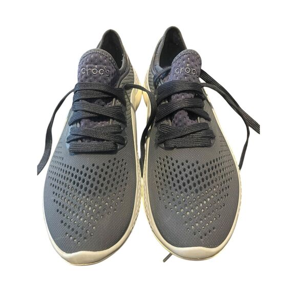 Crocs Womens Blue Lace Up LiteRide 360 Pacer 206705 Sneaker Casual Shoes Size 9W - Picture 1 of 8